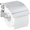 WENKO Portarotolo di carta igienica in acciaio inox Premium Plus, Acciaio inossidabile, 14 x 8.5 x 12.5 cm, Lucido