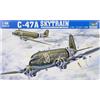 Trumpeter 1/48 C47A Skytrain Military Transport Aircraft Model Kit (TSM-2828)