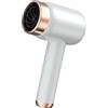 GANCEI 1 confezione di asciugacapelli a batteria wireless, 3 velocità di temperatura, ricaricabile tramite USB, portatile, per viaggi e campeggio (bianco standard UK)
