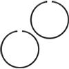 M METERXITY Kit di Anelli per Pistone 2 Pezzi 40mm X 1.2mm Spessore Set di Anelli per Pistone in Ghisa Sferoidale Standard Sostitutivo per Piccoli Motori/Macchinari [Nero]
