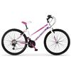 Bicicletta Donna MTB MBM District 27 5" con Cambio 18 Velocità-Bianco