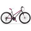 Bicicletta Donna MTB MBM District 27 5" con Cambio 18 Velocità-Nero