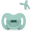 Suavinex, Ciuccio Interamente in Silicone, Neonato 0/6 Mesi, Neonato, Verde Soft