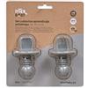 Interbaby Set di posate per l'apprendimento in silicone anti-soffocamento, grigio