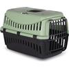 MP Bergamo - Cestino da Trasporto Gipsy 50 Porta in plastica per Gatti, 5 kg, Colore: ECO SALVIA