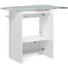 Foppapedretti 9900330710 Stiraemolla Mobile Asse da Stiro Ripiegabile con Ruote Piano 101x49 cm colore Bianco