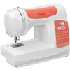 Singer macchina da cucire C5205 elettronica 80 punti display LED infila ago bianca arancio