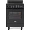 DELONGHI De'Longhi PRO 66 MAL IN Professional Cucina a Induzione 60x60 cm 4 Zone Forno Elettrico 74 L Classe A colore Antracite