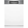 Bosch SMI4EVS08E Serie 4 Lavastoviglie da Incasso con Frontalino 14 coperti Classe B 44 dB EfficientDry Home Connect (81.5x60x57.3 cm) colore Acciaio Spazzolato