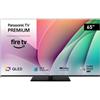 Panasonic TV-65W80AEZ Serie W80 Smart TV QLED 65'' 4K Ultra HD Fire TV Dolby Vision Atmos Game Mode Plus colore Nero