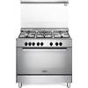 DELONGHI De'Longhi DEMX 96 SG Cucina a Gas 5 Fuochi Forno Elettrico Multifunzione 83 L Classe A (88,7x90x60 cm) colore Inox