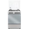 DELONGHI De'Longhi DL554EX2 Cucina Libera Installazione Gas 4 Fuochi Forno Elettrico 52 L Grill Classe A (84x50x55 cm) colore Acciaio Inox