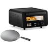 Princess 112780 Pro Max Forno per Pizza 15 L 400°C 2100 W Controllo Digitale Touch Pietra e Pala Incluse colore Nero