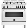 Bertazzoni La Germania AMN965GBV24 Americana Cucina a Gas 90 cm 5 Fuochi Forno Ventilato a Gas 115 L Classe A+ colore Bianco