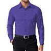 WINKEEY Camicia Uomo Maniche Lunga Camicie No Stiro Business Camicia Senza Rughe Regolare Fit Elegante Casual