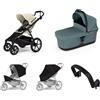 Thule Passeggino urbano Thule Urban Glide 4-wheel Soft beige + Bassinet Mid blue SET 5in1