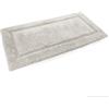 Generico Tappeto bagno in puro cotone con antiscivolo PHP Art. RING Col. PERLA 70X140