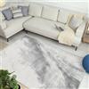 Vamcheer Tappeto Salotto Pelo Corto - Astratto Design Moderni Tappeti Soggiorno,Tappeto Camera da Letto lavabile,Decoration salon y casa, Tappeti Grandi Antiscivolo Morbido,Grigio chiaro 160x230 cm