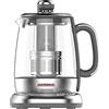 GASTROBACK 42440 Design Automat Advanced Plus - Bollitore automatico per tè e acqua (2 in 1), timer 24 ore, filtro per tè in acciaio inox, contenitore in vetro da 1,5 l, 2.000 Watt, vetro, argento