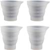 Gaaines 4 palline dosatrici per detersivo liquido, 50 ml, 100 ml, dosatori pieghevoli, dispenser di liquido per lavaggio adatto per stampi, versamento di vernice, cucine, laboratori
