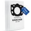VIOKS Sacchetti per aspirapolvere Sacchetti filtro in tessuto non tessuto non tessuto 4 sacchetti filtro di ricambio per Kärcher 2.863-006.0 MV4 MV5 MV6 WD4 WD5 WD6PPremium per aspirapolvere multiuso