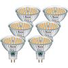 PRCNL GU5.3 MR16 Lampadine LED 6,5W Luce Bianco caldo 3000K, Equivalente a 55W Alogena, AC/DC 12V, 650 Lumen, Angolo a Fascio 120 °, Non-Dimmerabile, Nessun Sfarfallio, 6 Pezzi