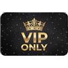 OnlyWow© Tappeto Bagno Antiscivolo Tappetino Doccia Assorbente Bath Mat | 80x50 cm - Rettangolare - Tappeti Memory Foam Bathroom Lavabile Corona - Oro - VIP