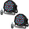 DELIBANG 2 pezzi- DELIBANG 36 par LED Faretto RGB DMX512 Luce da palcoscenico luci discoteca con telecomando di attivata luci dj dal Suono Automatica luci palco per party Bar nuziale Banda Halloween