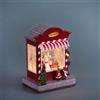 TOY SHOP C/BABBO NATALE C/2 LED E MUSICA PLASTIC