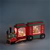 TRENO CON VAGONE E BABBO NATALE CON 6 LED E MUSICA PLASTIC