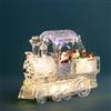 TRENO C/BABBO NATALE C/10 LED, MUSICA E MOVIMENTO RESINA