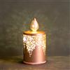 CANDELA ROTANTE ORO C/LED VETRO
