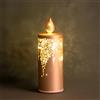 CANDELA ROTANTE ORO C/LED VETRO