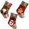 CALZA NATALIZIA 3 DECORI ASSORTITI POLIESTERE/TESSUTO NON TESSUTO