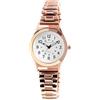 Just Watch Orologio da polso da donna, in acciaio inox, elegante, con cinturino a tracolla, classico, analogico, idea regalo per donne anziane, oro rosa, Bracciale