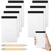 Yicenmy 7 Pezzi Block Notes Piccoli, A7 Taccuino Tascabile con 2 Penne, Bianco 3 x 5 Pollici Mini Block Notes, Quaderni A7 per Lavoro, Ufficio, Scuola, Famiglia