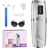 Mujigaga Luce Pulsata, Epilatore Luce Pulsata, Epilateur Laser | 999,900 Flashs IPL, Epilateur Laser avec 3 Livelli di Energia, per Donna e Uomo, pour Ascelle,Viso, Tutto il Corpo, Argento