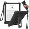 YoungWin Custodia in silicone per Kindle Paperwhite 7th Gen 2015 Release, nero | Cinturino da polso, robusto, robusto, antiurto, cavalletto