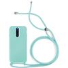 Max Power Digital Cover per Cellulare in Corda Xiaomi Redmi 9A / Redmi 9AT Custodia in Morbido Silicone con Cordino - Possibilità di Appenderla al Collo (Xiaomi Redmi 9A / Redmi 9AT, Acquamarina)