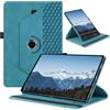 CASAFUNY Custodia per Samsung Galaxy Tab A 10,5 2018 (SM-T590/T595/T597) Rotating Custodia Protettiva con Supporto Ruotabile a 360°e Auto Sveglia/Sonno Tablet Cover per Samsung Tab A 10.5 Pollici 2018, Blu