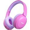 Acer Cuffie Bluetooth per Bambini, Volume Limitato a 85/94 dB(Rosa)