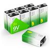 GP 9V - Set da 8 Batterie | GP Extra | Pile Alcaline 9 Volt/Transistor - Lunga Durata
