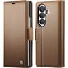 Rerzoiro Cover per Samsung Galaxy Z Fold 8 Ultra Custodia Portafoglio [Blocco RFID] Premium Pelle PU Wallet Case Flip Libro con Porta Carte Slot Supporto Flip Case per Samsung Z Fold 8 Ultra, Marrone