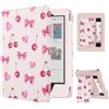 MoKo Custodia 6 Tolino Shine Color/5 &Kobo Clara BW/Color/2E, Ciliegie | Cover per 6 Tolino/Kobo Clara 2024/2022, Auto-Attivazione/Sonno, Slot per Schede, Cinghia da polso, Supporo Pieghevole