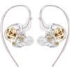 Piluyaa Cuffie da gioco cablate IEM con 1DD, QKZ ENZO, auricolari HiFi, bassi con nuovo driver dinamico da 11 mm per video, musica, giochi, colore bianco, microfono