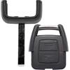 mt key Telecomando radio per auto, 1 custodia, 2 tasti + 1 pezzo vuoto HU100 compatibile con Opel