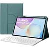 HLTOOP Custodia con Tastiera per Huawei MatePad 11.5 2025, Custodia Magnetica Girevole A 360° con Portamatite, Tastiera Bluetooth Rimovibile,Verde
