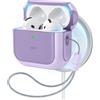 ESR Custodia per AirPods 5/4 (2026/2024), compatibile con MagSafe, Viola | Custodia compatibile con AirPods 5/4 (USB-C) - Protezione anti-caduta con Laccetto, Coperchio Magnetico, Orbit Hybrid