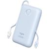VIYISI Power Bank 20000mAh 30W Ricarica Ultra Veloce | USB C Power bank con Cavo Integrato | Batteria Portatile Compatta Compatibile con iPhone 15/14/13/12 Galaxy S24 S23 S22 Fold 5 (Blu)
