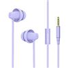 maxrock (TM Total Soft Silicon Headphones with Mic Sleep Travel Choice for Cellphones Tablets and 3.5mm Jack (Violet)